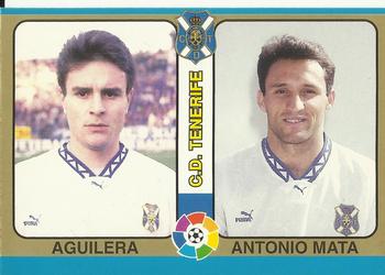 1995 Mundicromo Sport Futbol Total #83 Aguilera / Antonio Mata Front