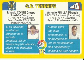 1995 Mundicromo Sport Futbol Total #88 Pinilla / Conte Back