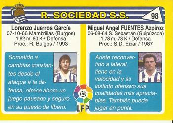 1995 Mundicromo Sport Futbol Total #98 Fuentes / Loren Back