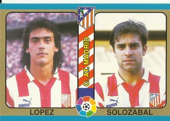 1995 Mundicromo Sport Futbol Total #102 Lopez / Solozabal Front