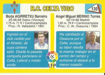 1995 Mundicromo Sport Futbol Total #130 Merino / Agirretxu Back