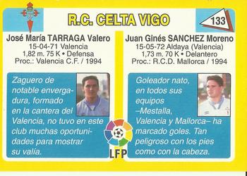 1995 Mundicromo Sport Futbol Total #133 Sanchez / Tarraga Back