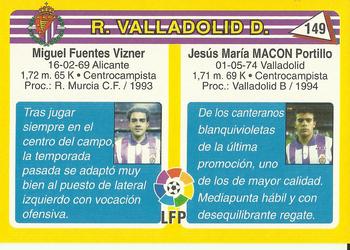 1995 Mundicromo Sport Futbol Total #149 Macon / Miguelo Back