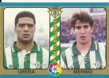 1995 Mundicromo Sport Futbol Total #164 Ureña / Merino Front