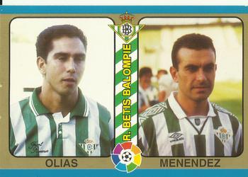 1995 Mundicromo Sport Futbol Total #166 Olias / Menendez Front
