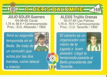 1995 Mundicromo Sport Futbol Total #169 Alexis / Julio Soler Back