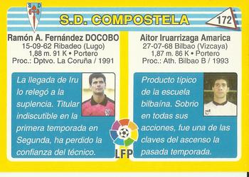 1995 Mundicromo Sport Futbol Total #172 Iru / Docobo Back