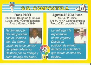 1995 Mundicromo Sport Futbol Total #178 Abadia / Passi Back