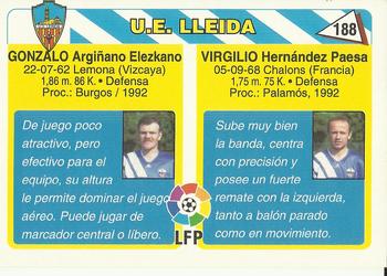 1995 Mundicromo Sport Futbol Total #188 Virgilio / Gonzalo Back