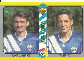 1995 Mundicromo Sport Futbol Total #190 Babunski / Rubio Front