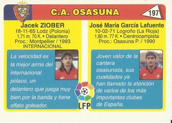 1995 Mundicromo Sport Futbol Total #197 Jose Mari / Ziober Back