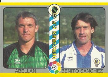1995 Mundicromo Sport Futbol Total #217 Abellan / Benito Sanchez Front
