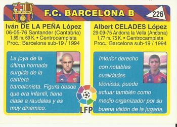 1995 Mundicromo Sport Futbol Total #226 Celades / De La Peña Back