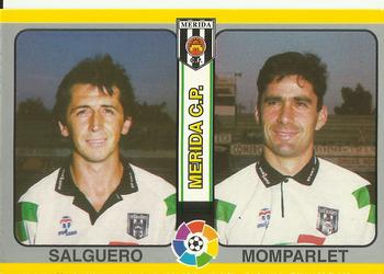 1995 Mundicromo Sport Futbol Total #230 Salguero / Momparlet Front