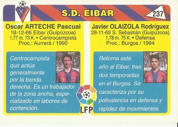 1995 Mundicromo Sport Futbol Total #237 Olaizola / Arteche Back