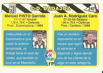 1995 Mundicromo Sport Futbol Total #242 Rodri / Pinto Back