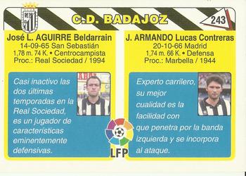 1995 Mundicromo Sport Futbol Total #243 Armando / Aguirre Back