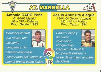 1995 Mundicromo Sport Futbol Total #247 Yosu / Caro Back
