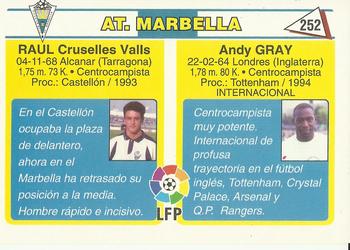 1995 Mundicromo Sport Futbol Total #252 Gray / Raul Back