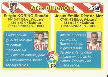 1995 Mundicromo Sport Futbol Total #260 Txutxi / Korino Back