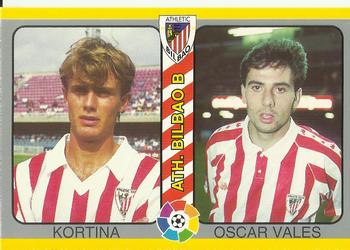 1995 Mundicromo Sport Futbol Total #262 Kortina / Oscar Vales Front