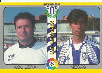 1995 Mundicromo Sport Futbol Total #265 Aguilera / Mesas Front