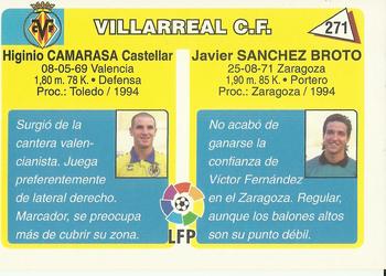 1995 Mundicromo Sport Futbol Total #271 Sanchez Broto / Camarasa Back