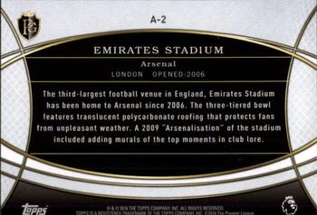 2016 Topps Premier Gold - Ambiance #A-2 Emirates Stadium Back