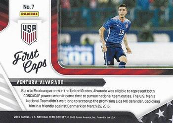 2016 Panini U.S. National Team - First Caps #7 Ventura Alvarado Back