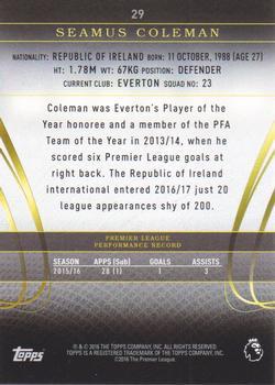 2016 Topps Premier Gold - Silver #29 Seamus Coleman Back