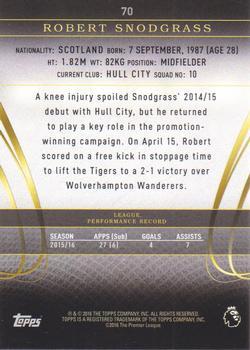 2016 Topps Premier Gold - Silver #70 Robert Snodgrass Back