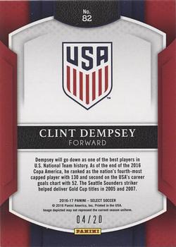 2016-17 Panini Select - Camo #82 Clint Dempsey Back
