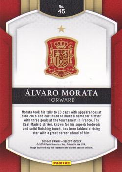 2016-17 Panini Select - Multi-Color #45 Alvaro Morata Back