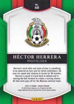 2016-17 Panini Select - Multi-Color #68 Hector Herrera Back