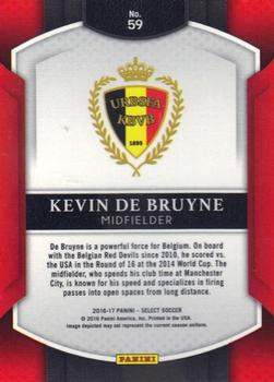 2016-17 Panini Select - Silver #59 Kevin De Bruyne Back