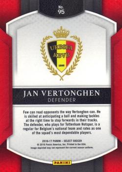 2016-17 Panini Select - Silver #95 Jan Vertonghen Back