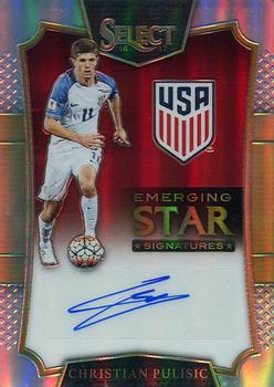 2016-17 Panini Select - Emerging Star Signatures #ES-CP Christian Pulisic Front