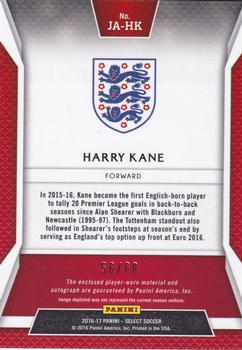 2016-17 Panini Select - Jersey Autographs #JA-HK Harry Kane Back