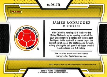 2016-17 Panini Select - Memorabilia #M-JR James Rodriguez Back
