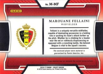 2016-17 Panini Select - Memorabilia #M-MF Marouane Fellaini Back