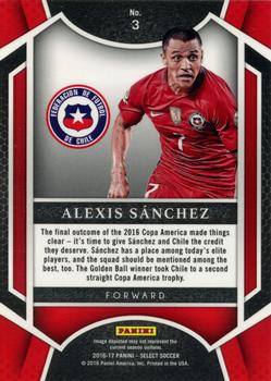 2016-17 Panini Select - Select Few #3 Alexis Sanchez Back