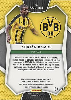 2016-17 Panini Select - Select Swatches White #SS-ARM Adrian Ramos Back