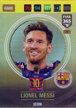 2016-17 Panini Adrenalyn XL FIFA 365 #1 Lionel Messi Front