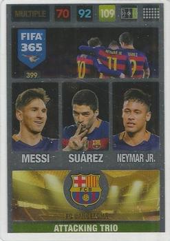 2016-17 Panini Adrenalyn XL FIFA 365 #399 Lionel Messi / Luis Suarez / Neymar Jr. Front