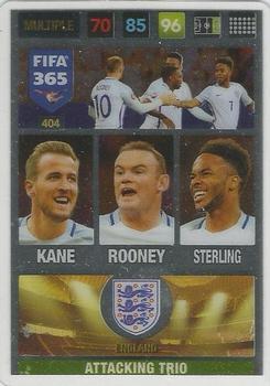 2016-17 Panini Adrenalyn XL FIFA 365 #404 Harry Kane / Wayne Rooney / Sterling Front