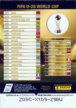 2016-17 Panini Adrenalyn XL FIFA 365 Nordic Edition #12 FIFA U-20 World Cup Back