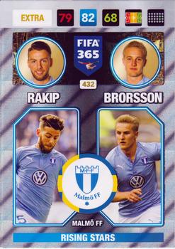 2016-17 Panini Adrenalyn XL FIFA 365 Nordic Edition #432 Rakip / Brorsson Front
