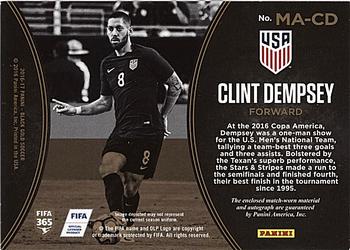 2016-17 Panini Black Gold - Memorabilia Autographs Black Gold #MA-CD Clint Dempsey Back