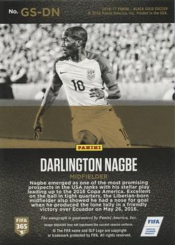 2016-17 Panini Black Gold - Gilded Signatures #GS-DN Darlington Nagbe Back