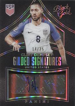 2016-17 Panini Black Gold - Gilded Signatures Holo Gold #GS-CD Clint Dempsey Front